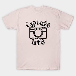 Capture Life Photographer Camera T-Shirt